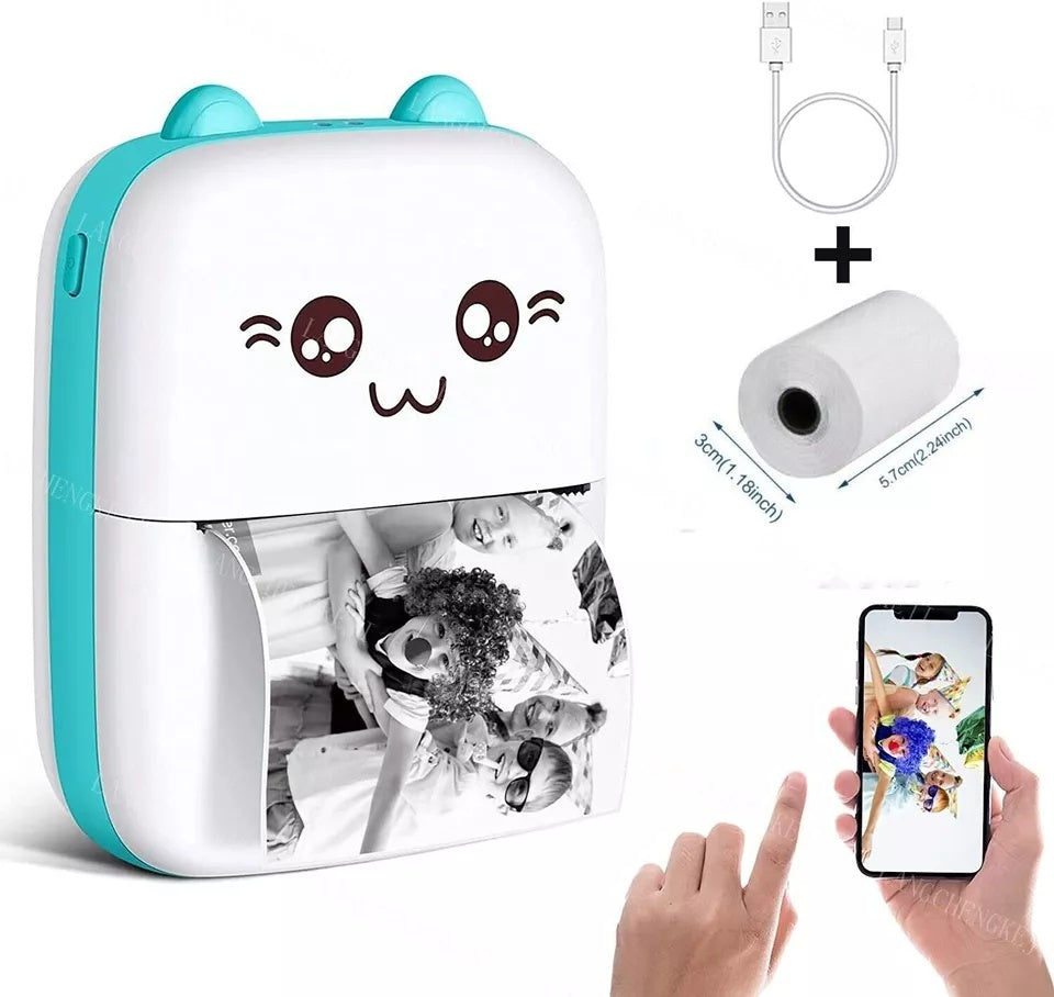 Mini Pocket Thermal Printer Bluetooth Mobile Phone Photos Label Printing Machine