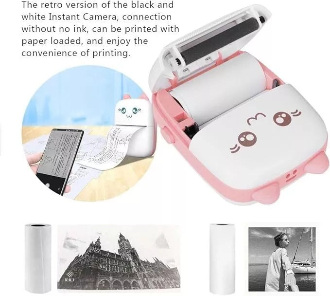 Mini Pocket Thermal Printer Bluetooth Mobile Phone Photos Label Printing Machine